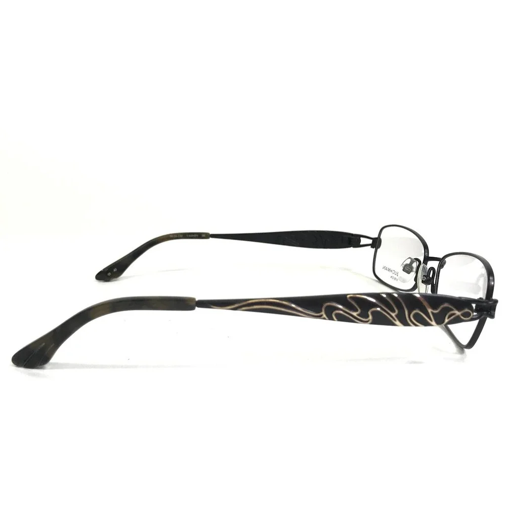 Dana Buchman Eyeglasses Frames YASMIN BK Black Gold Rectangular 50-16-130